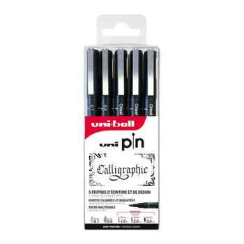 Uni-ball Uni-ball Uni Pin Calligraphie - 5stuks (assorti)