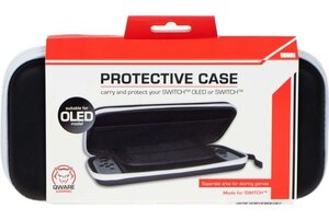 Qware Nintendo Switch Protective Case - zwart/wit