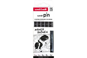 Uni-ball Uni-ball Uni Pin Fineliner Manga Shonen - 5stuks (assorti)