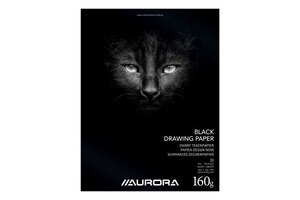 Aurora Tekenblok (240x315mm) 160gr/20vel - zwart