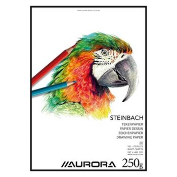 Tekenblok Steinbach A3 (297x420mm) 250gr/20vel - wit