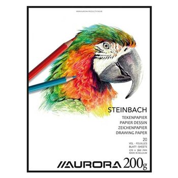 Tekenblok Steinbach (270x360mm) 200gr/20vel - wit