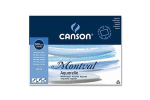 Canson Aquarelblok Montval (10,5x15,5cm) 300gr/12vel - wit