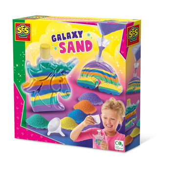 SES Creative SES Creative - Galaxy Sand - Flesjes unicorn en regenboog