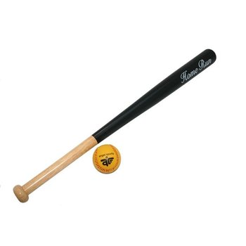 Angelsports Honkbalset 28" met 9" bal - naturel/zwart