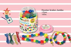 Jumbo houten kralen