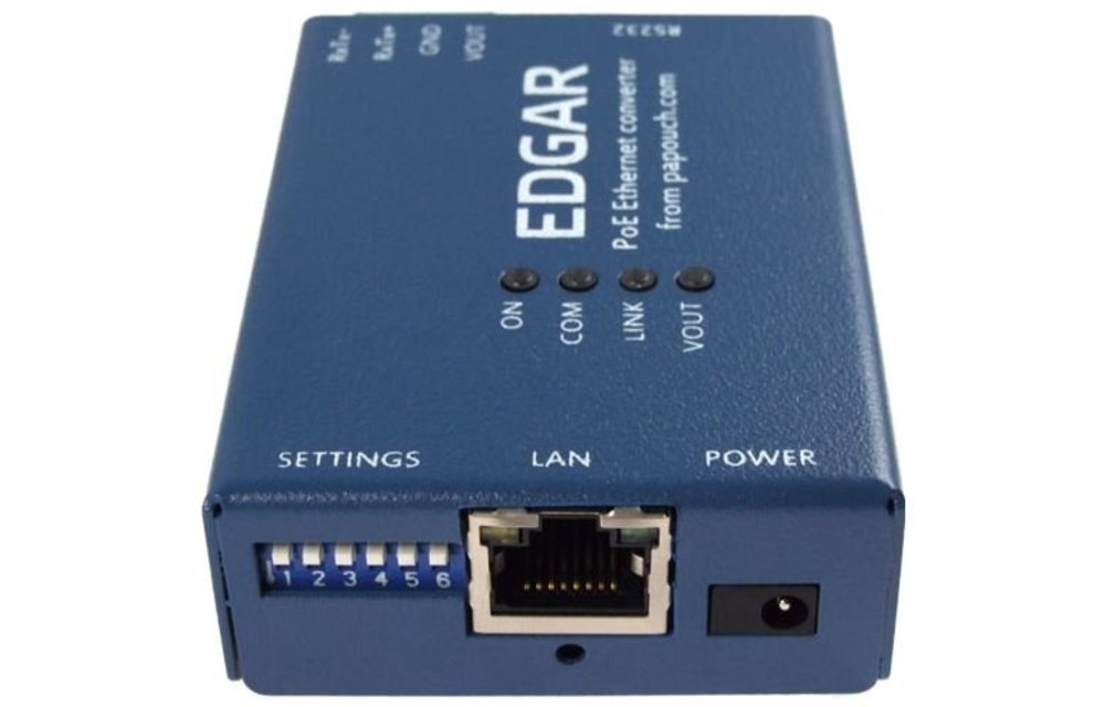 EDGAR POE Ethernet seriële apparaatserver