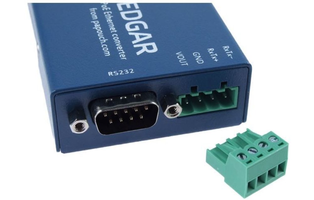 EDGAR POE Ethernet seriële apparaatserver