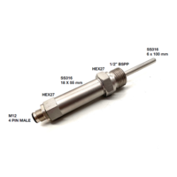 thumb-Pt100/4-20mA, Class A, G1/2, M12 Temperature Transmitter-2