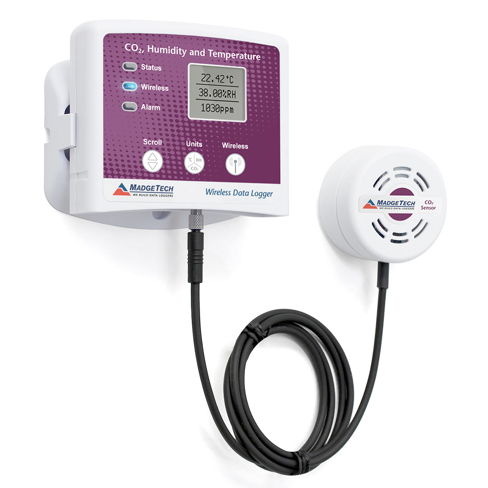 RFCO2RHTemp2000A Draadloze datalogger voor CO2, vocht en temperatuur