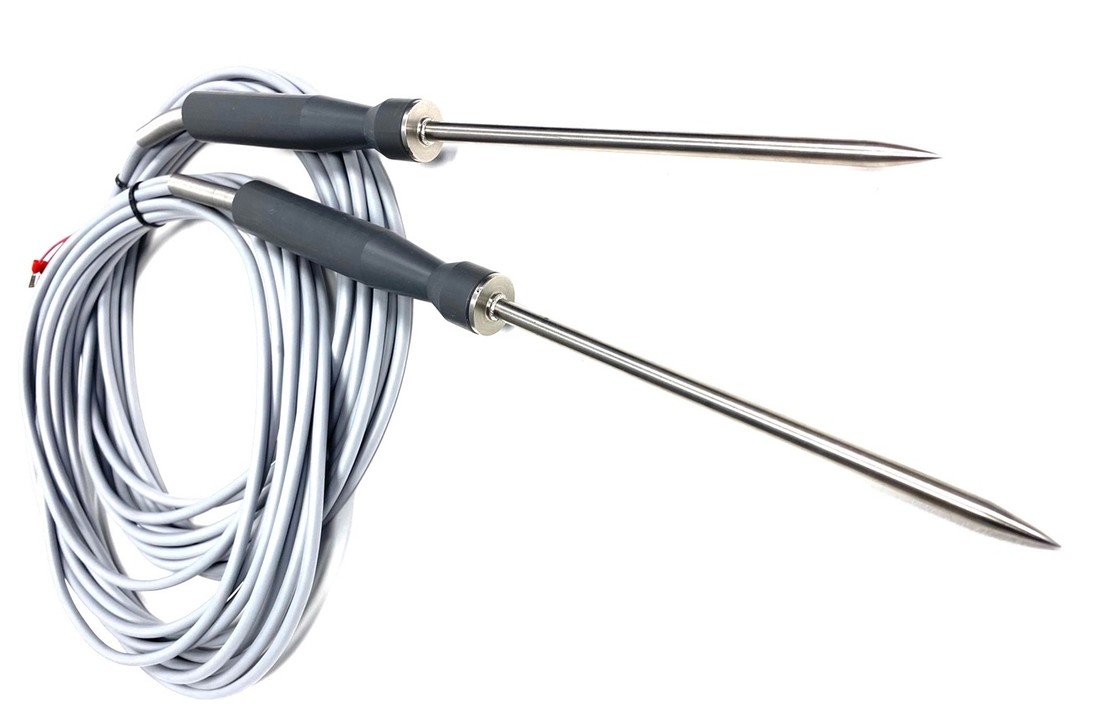 Pt100 Robuuste penetratiesensor 6 x 145 mm, + 180 ° C