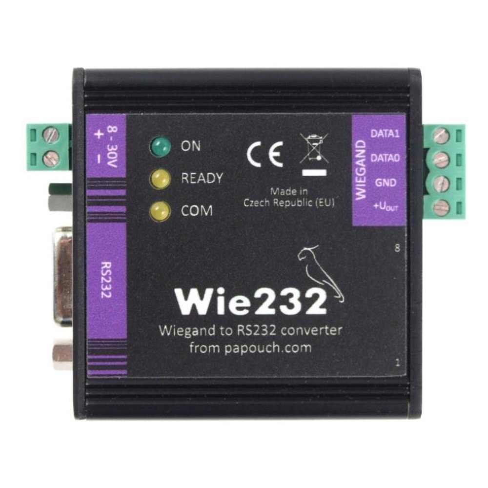 Wie232 - Wiegand converter to RS232 - PIMZOS.COM