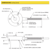 LLB350 Miniature Load Button with Threaded/Tapped Holes