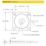 LLB390 Low Profile Load Button with Through Holes