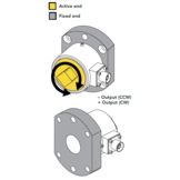 TDF600 Flange-to-Square Reaction Torque Sensor