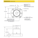 TDF600 Flange-to-Square Reaction Torque Sensor