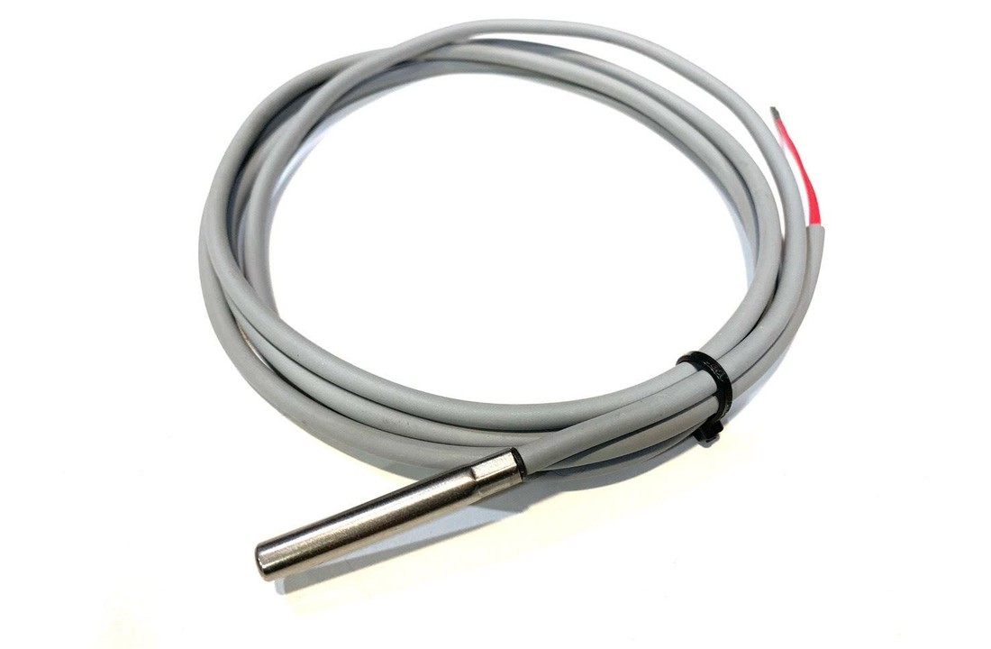 PT1000 / 2-draads voordelige temperatuursensor, 1,5 m siliconen kabel