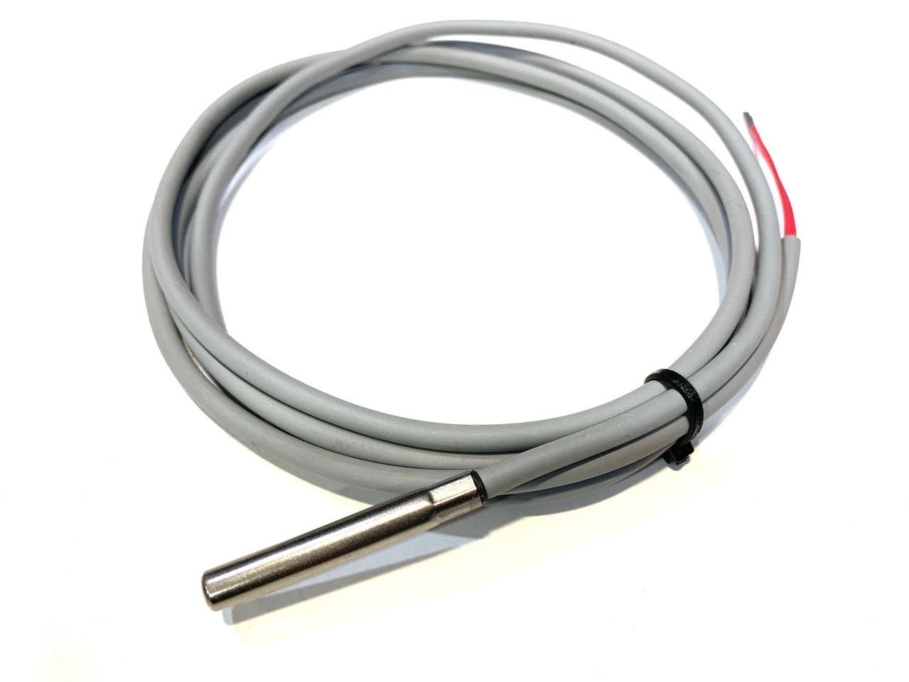 PT1000/2-wire Low Cost Temperatuur Sensor, 1,5m Silicone Cable