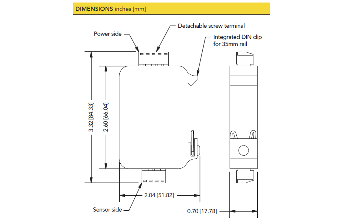 IAA200 - 4-20mA Output Load Cell Versterker