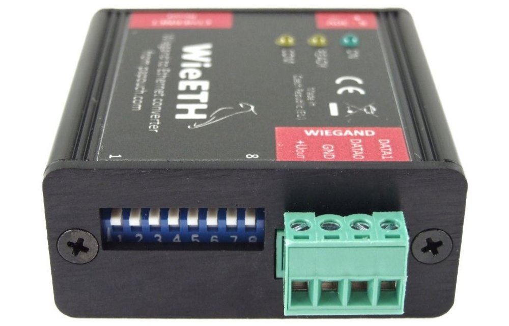 WieETH: Bidirectionele converter Ethernet - Wiegand