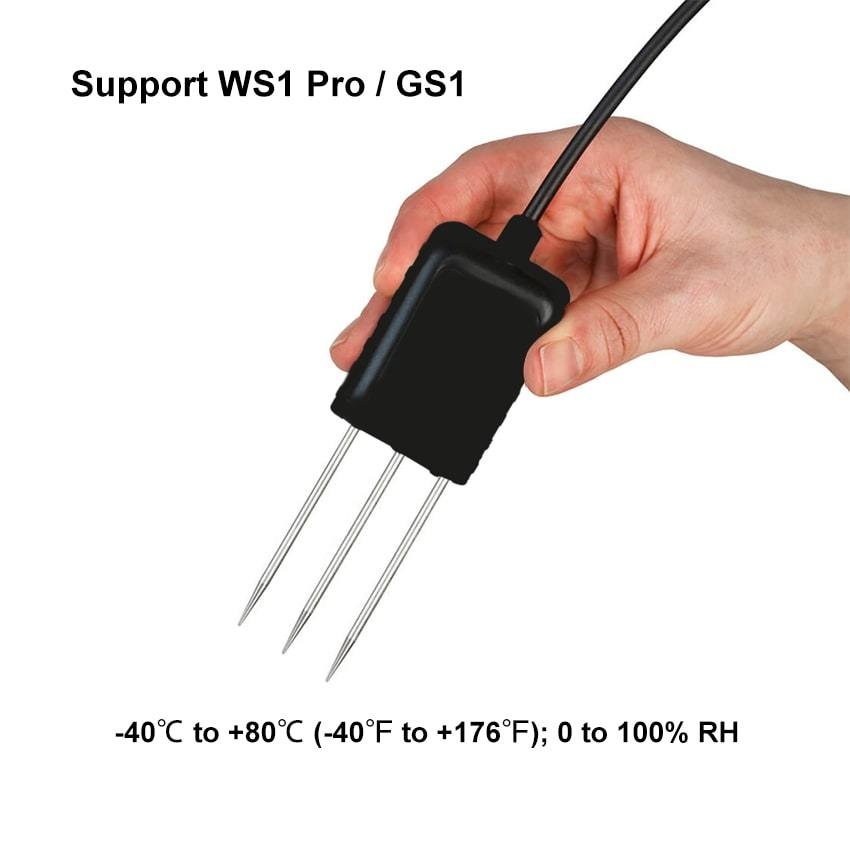 Soil Temperature and Moisture probe 3 m - USB for WS1 Pro