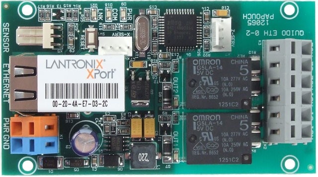 Quido ETH 0/2 with 2 outputs and thermometer