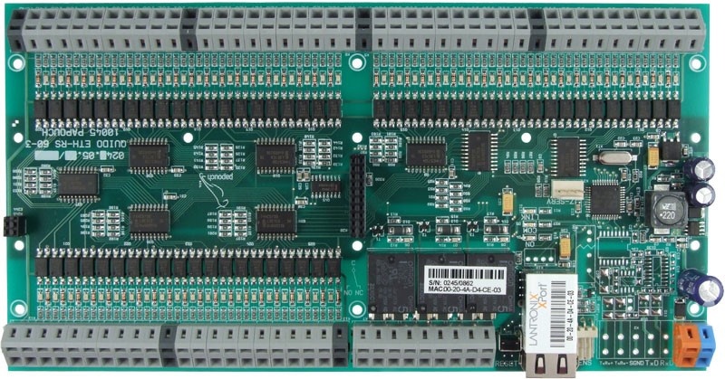 Quido ETH 60/3 with 60 inputs, 3 outputs and thermometer
