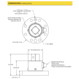 TDF675 Flange-to-Square Reaction Torque Sensor