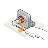 TDF600 Flange-to-Square Reaction Torque Sensor