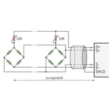 TE485 - RS485 Modbus omvormer voor loadcells en rekstroken