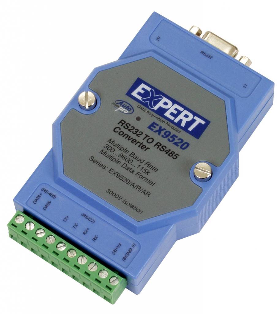 EX9520AR - RS232 naar RS422 / RS485 Converter (Geïsoleerd RS422 / RS485)
