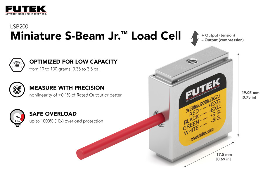 LSB200 Miniature S-Beam Jr. Load Cell