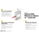 LSB210 Submersible Miniature S-Beam Jr. Load Cell