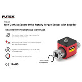 TRD605  - 5VDC - Square Drive Rotary Torque Sensor + Encoder, 12 Nm to 1000 Nm