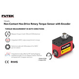 TRH605 - 5VDC - Hex Drive Rotary Torque Sensor + Encoder, 0.5 Nm to 18 Nm