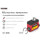TRH300 - mV/V - Hex-Drive - Slip-Ring Rotary Torque Sensor, 2 Nm to 20 Nm