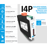I4P- Isolated Signal converter for process, temperatures, resistances and potentiometer signals