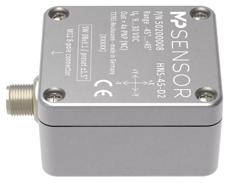 HNS-45-D2 Inclination switch with 4x PNP output