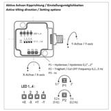 HNS-45-D2  Inclinatieschakelaar met 4x PNP uitgang