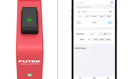 IAA105 - Bluetooth & USB configureerbare loadcell versterker met ±10V uitgang