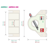 PTAMPER-0, Stroomomvormer AC/DC naar 4-20mA of Modbus met isolatie