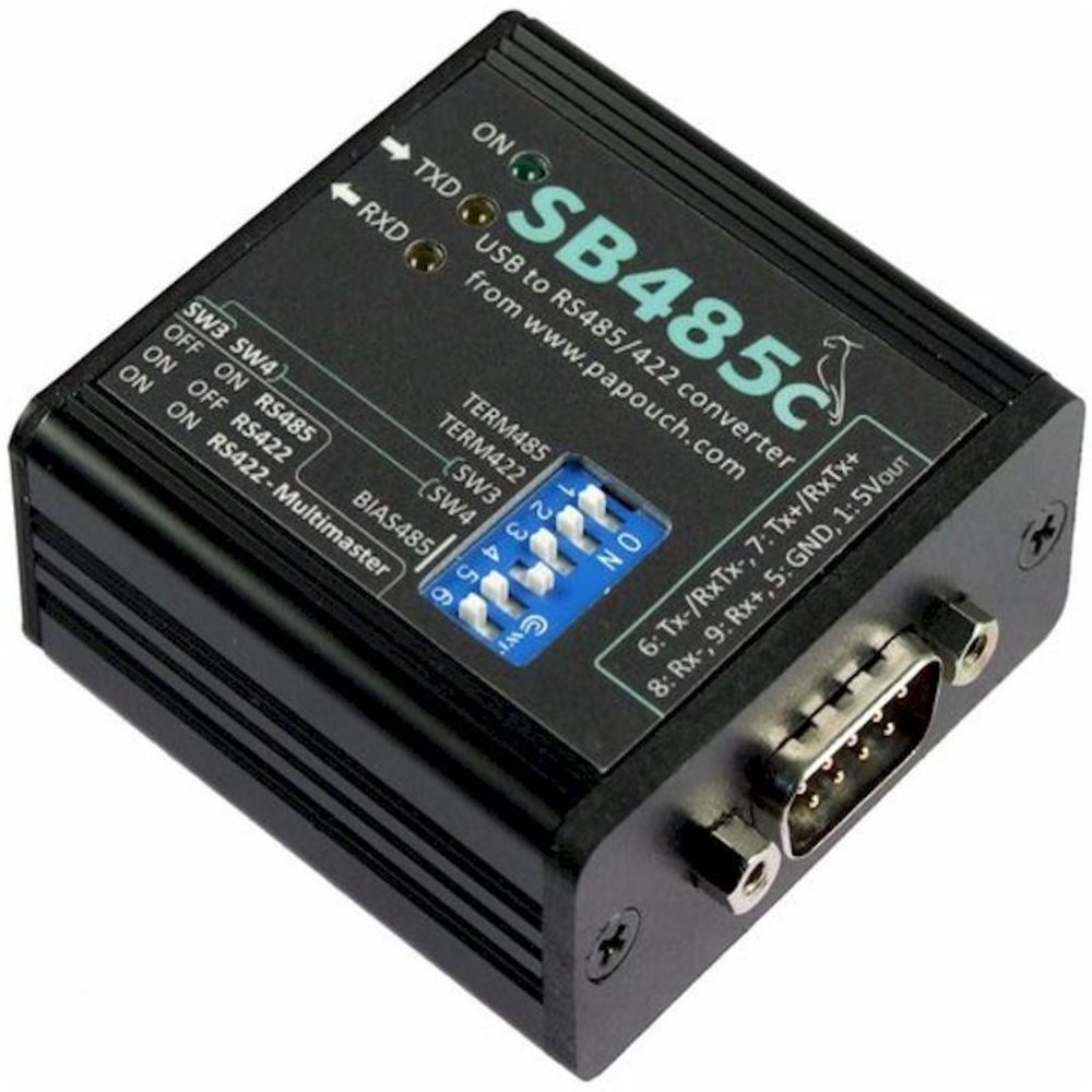 SB485C - USB to RS485/RS422 isolated with D-SUB 9M - PIMZOS.COM