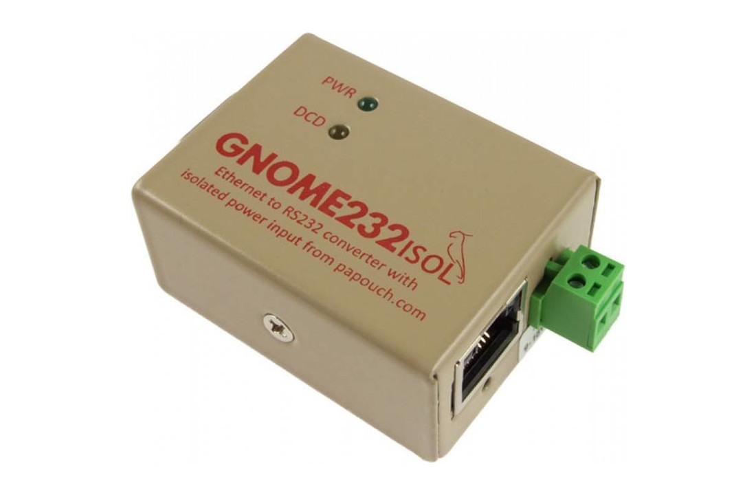 GNOME232 - Ethernet to RS232 converter