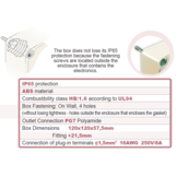 PIMZOS Active Summing Box for 4 loadcells with Amplifier 4-20mA or 0-10V