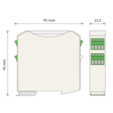 PIMZOS Multiplexer 16 channels 0-4/20mA to RS485 Modbus