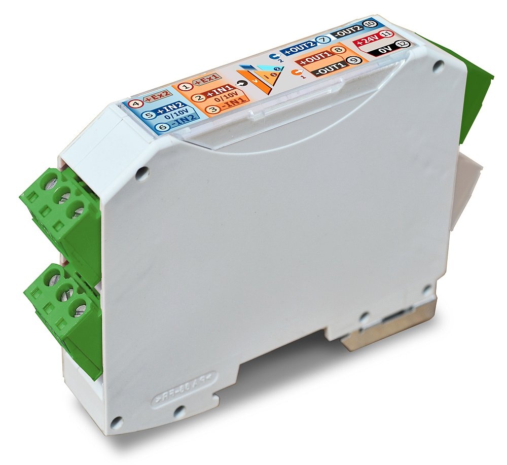 High Precision Isolator 0-10V Signaal, with 1 or 2 channels