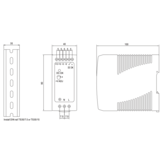 Mean Well - MDR-60-24,  DIN-rail Power Supply 24VDC - 2,5A