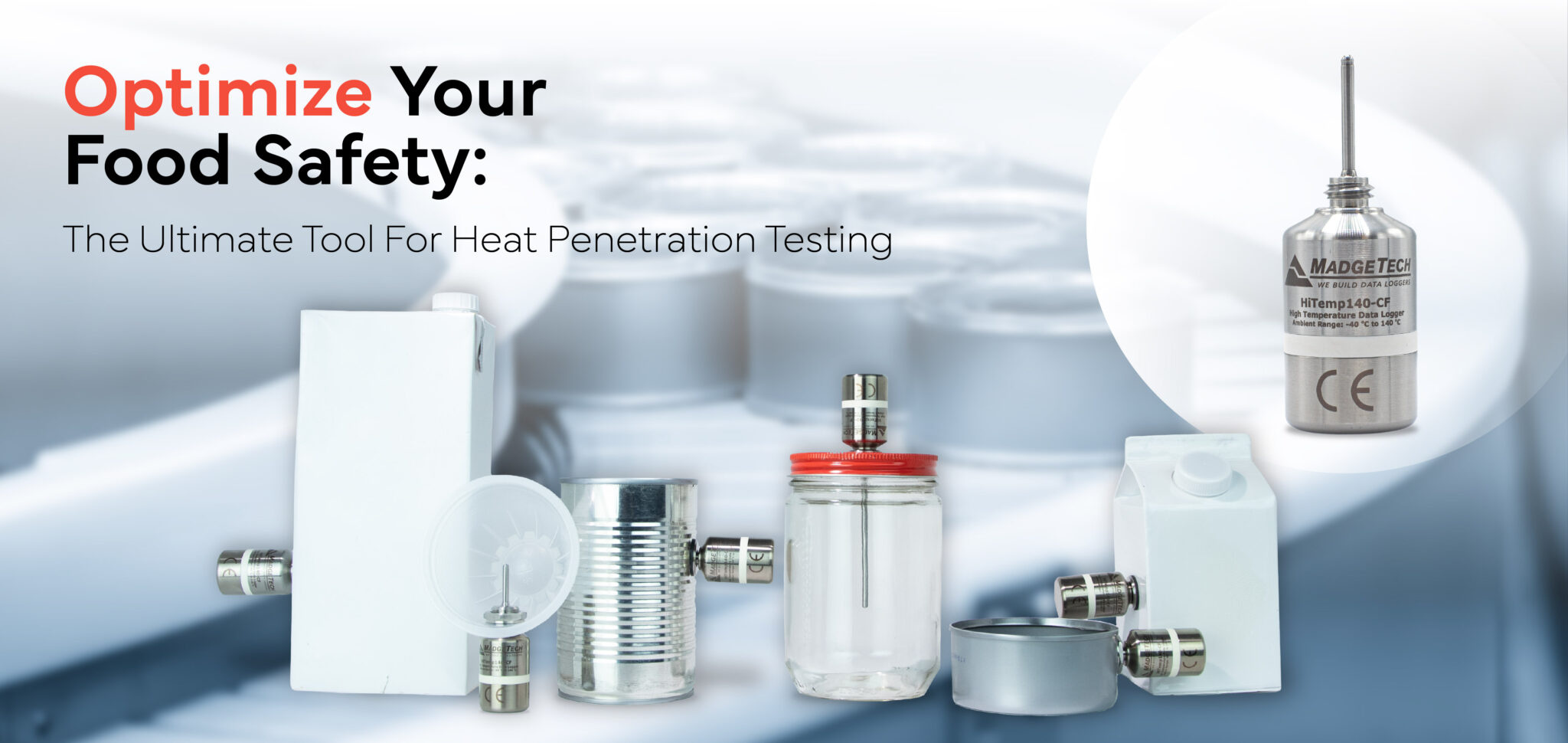 Madgetech HPT Food Safety Heat Penetration Logger System