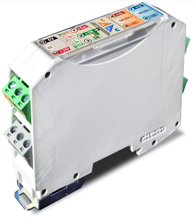 Geïsoleerde Duplicator 4/20mA met 2 actieve uitgangen