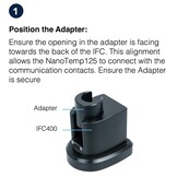 Communication Kit for NanoTemp125, for use with IFC400/IFC406